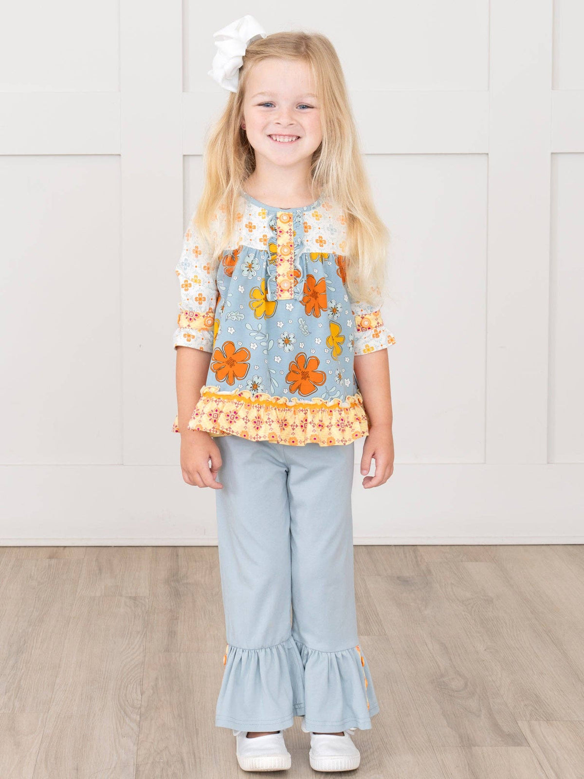 Golden Hour Cloud Ruffle Outfit