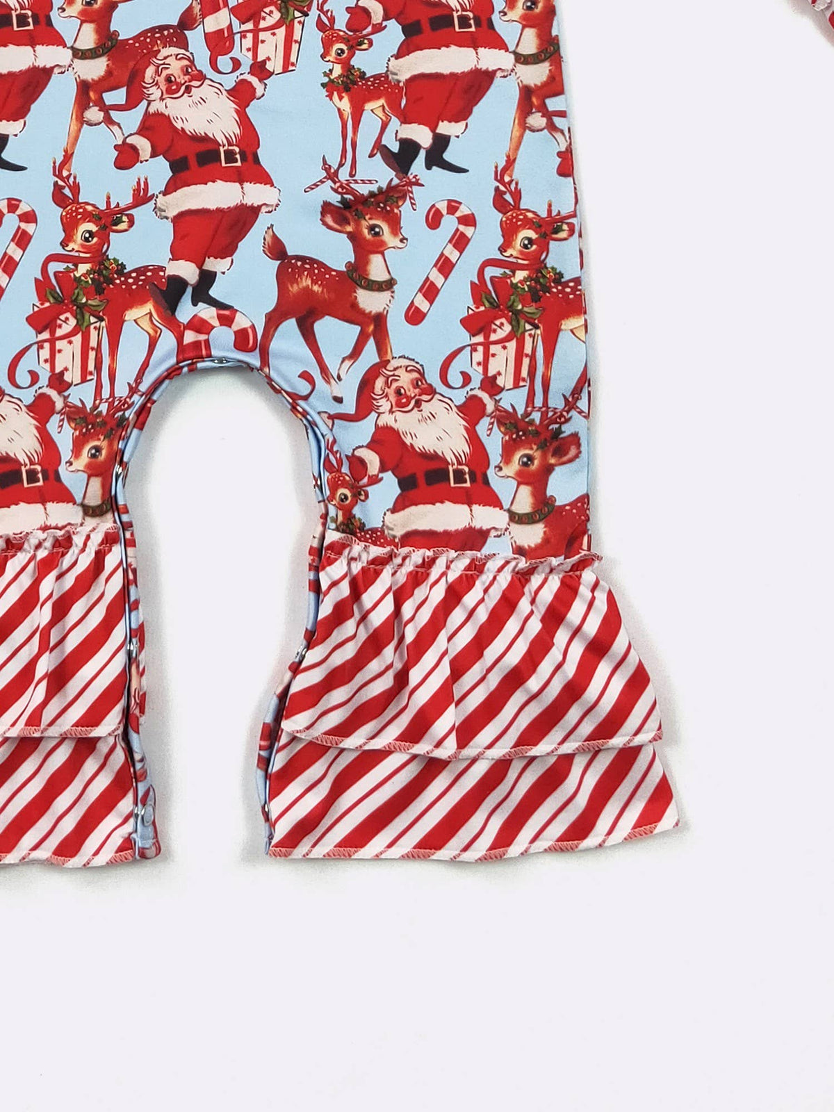 Santa Blues Baby Romper