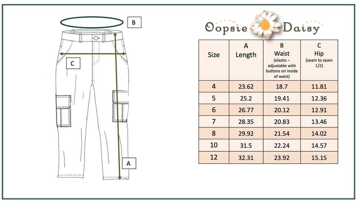 Khaki Denim Cargo Pants