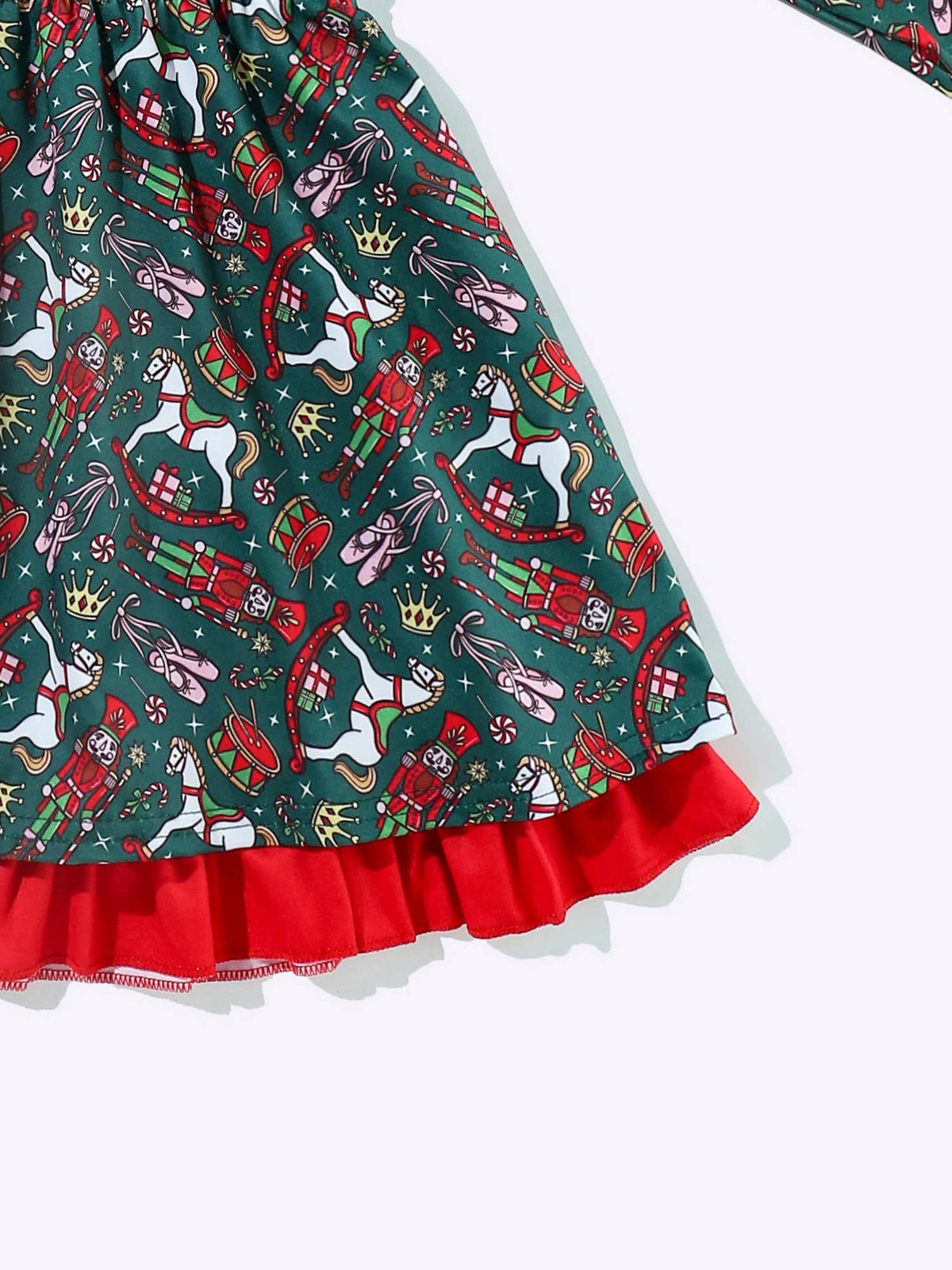 Emerald Christmas Ballet Girls Dress
