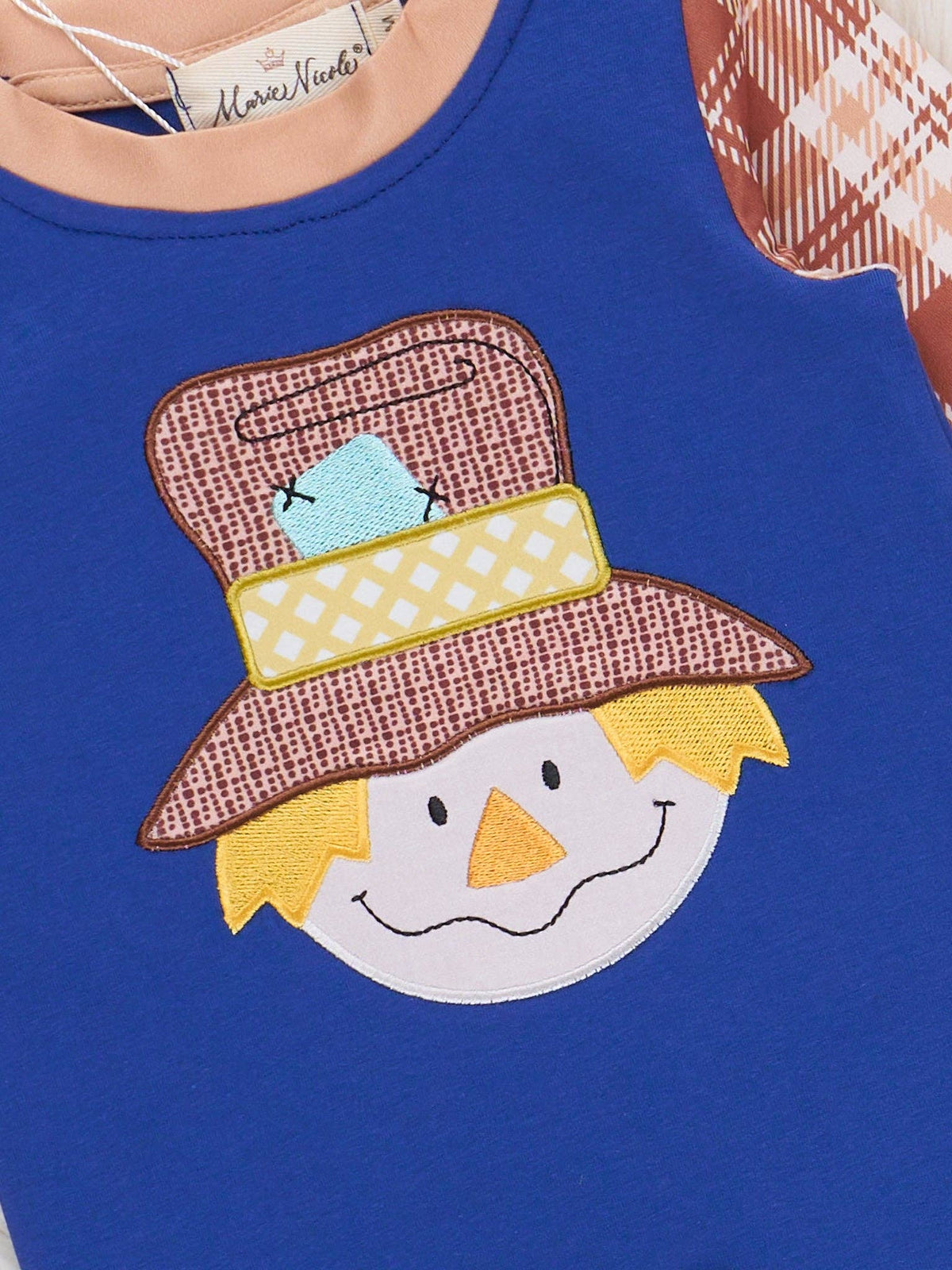 Harvest Helper Embroidered Romper