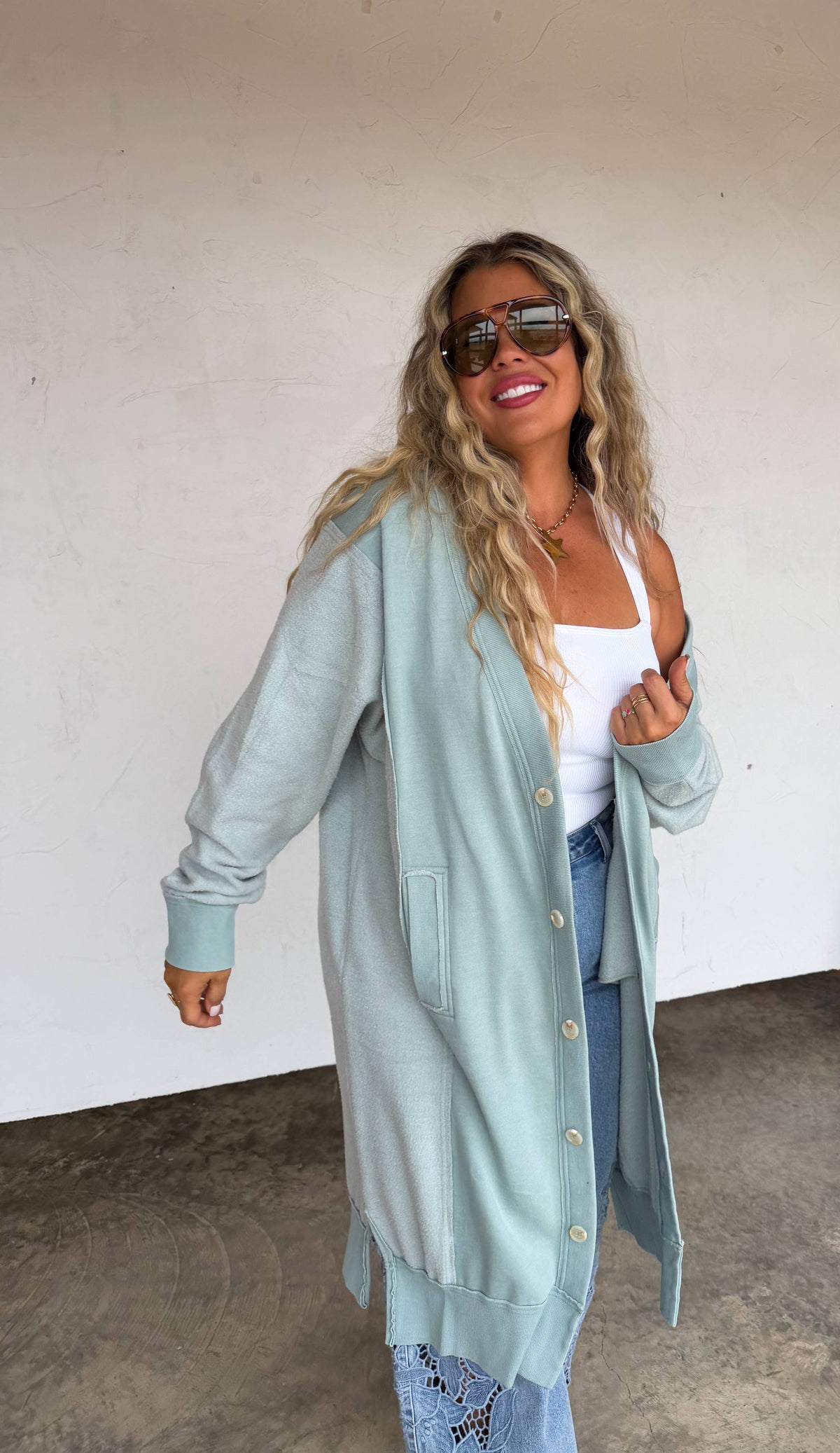 SPRING DESI SWEATSHIRT CARDIGAN