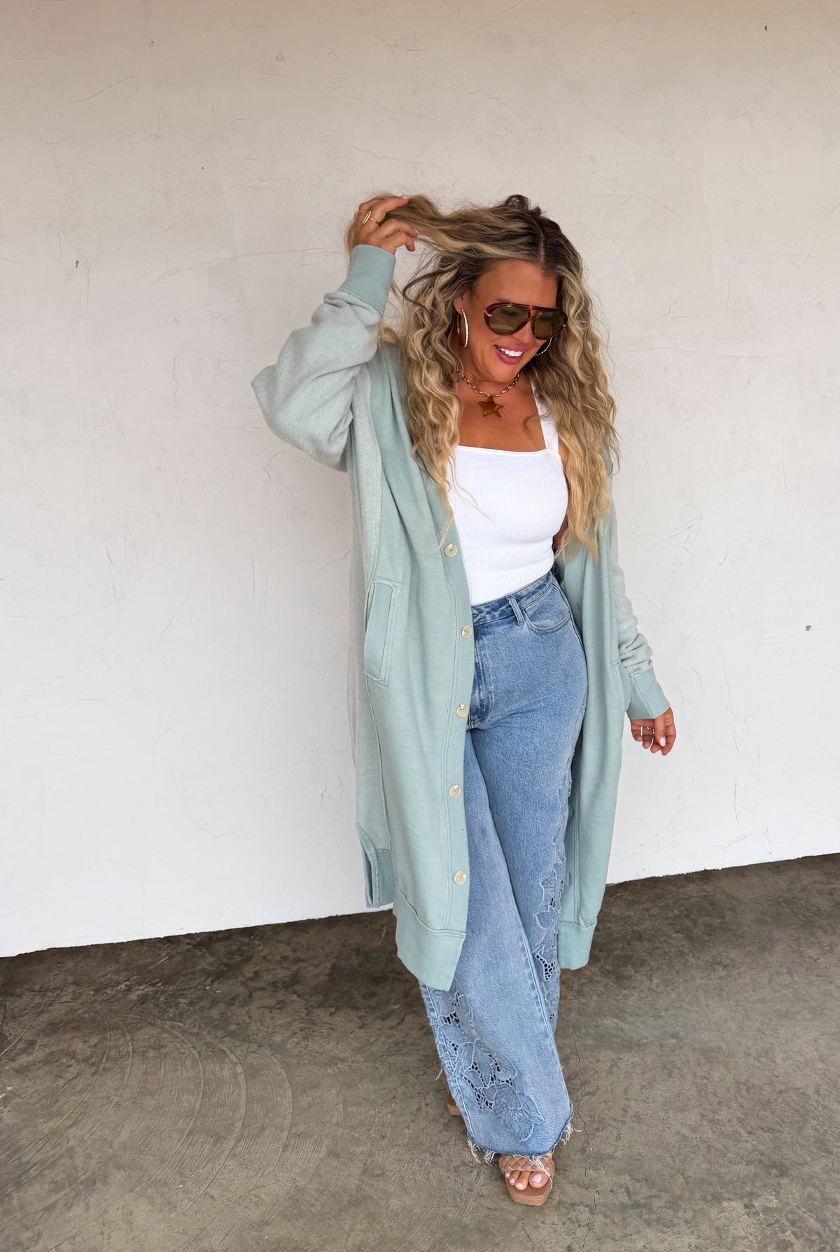 SPRING DESI SWEATSHIRT CARDIGAN