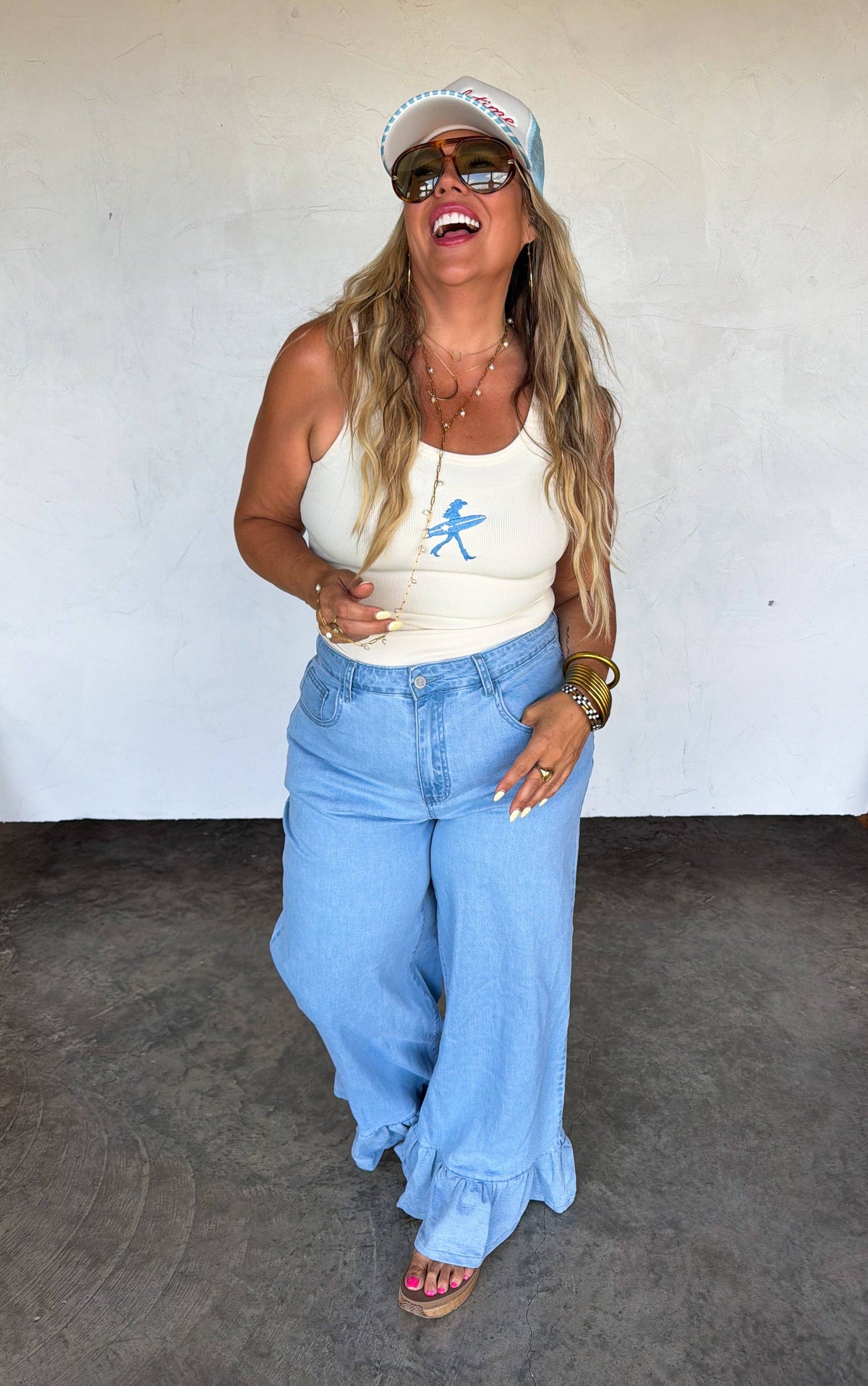CALLIE RUFFLE JEANS