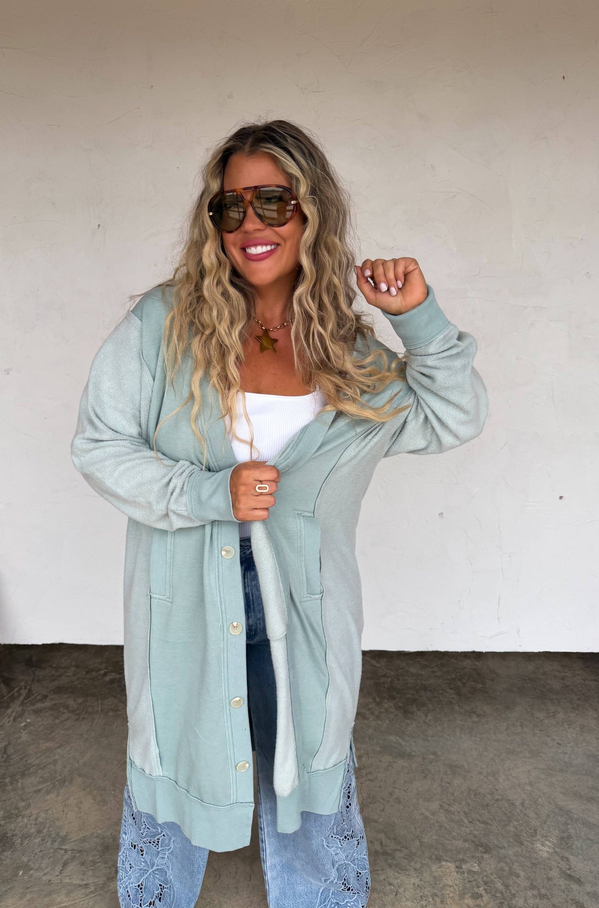 SPRING DESI SWEATSHIRT CARDIGAN