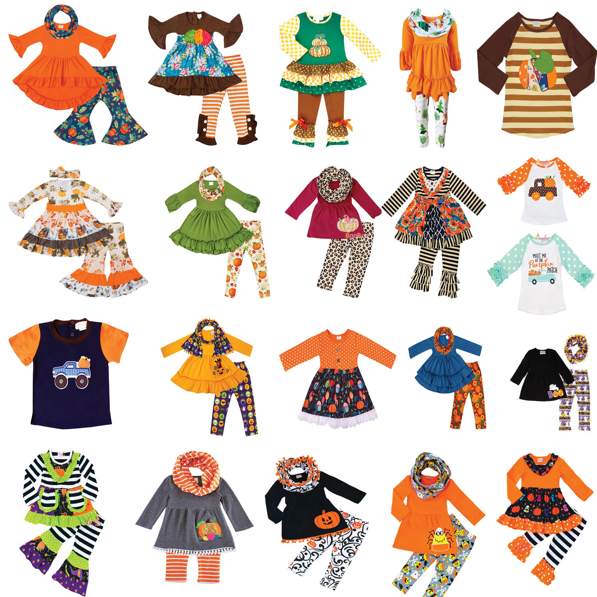 CLOSEOUT 50pcs Fall Halloween Outfits & Shirts Best Selling