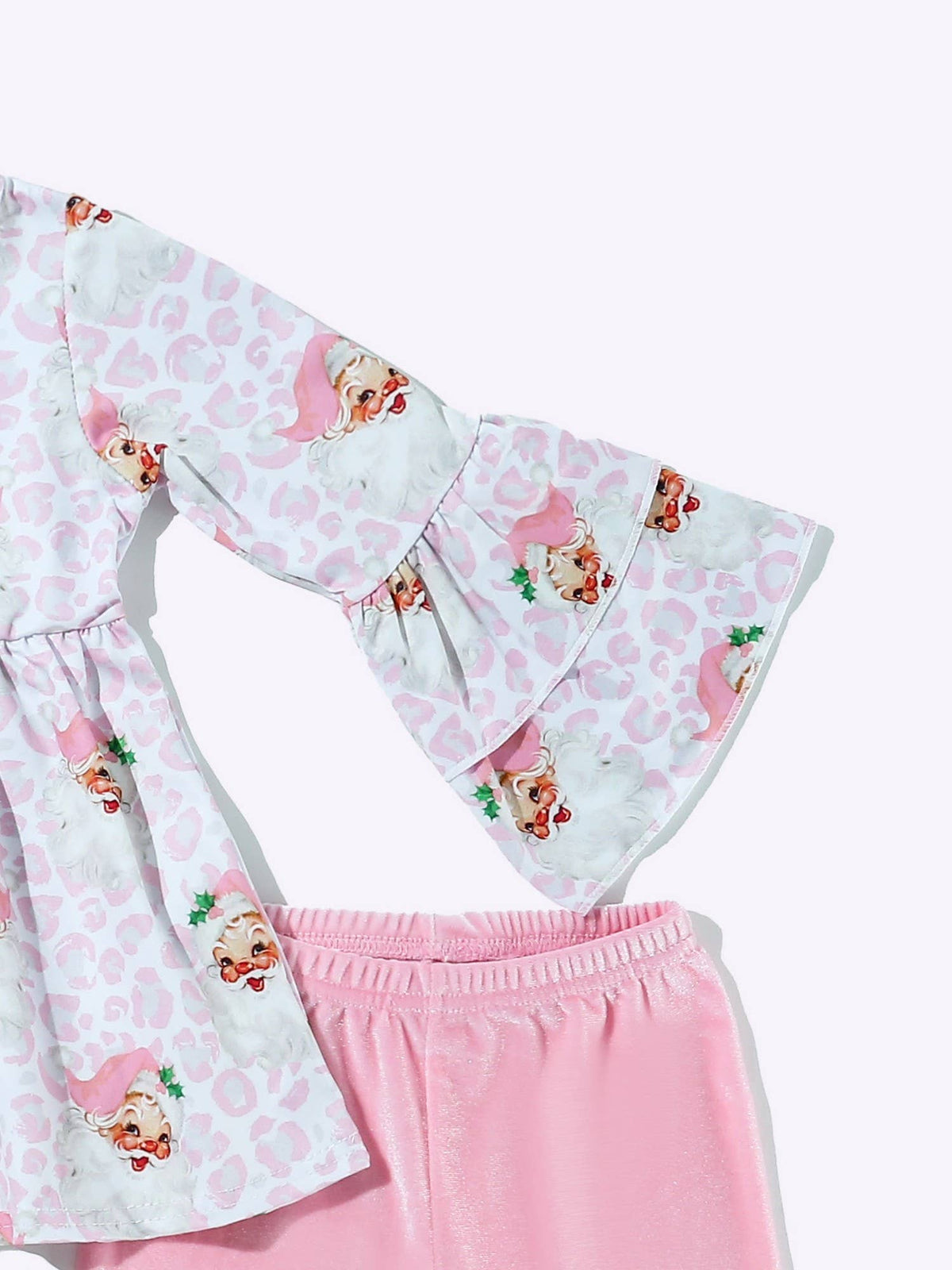 Pink Christmas Leo Girls Set