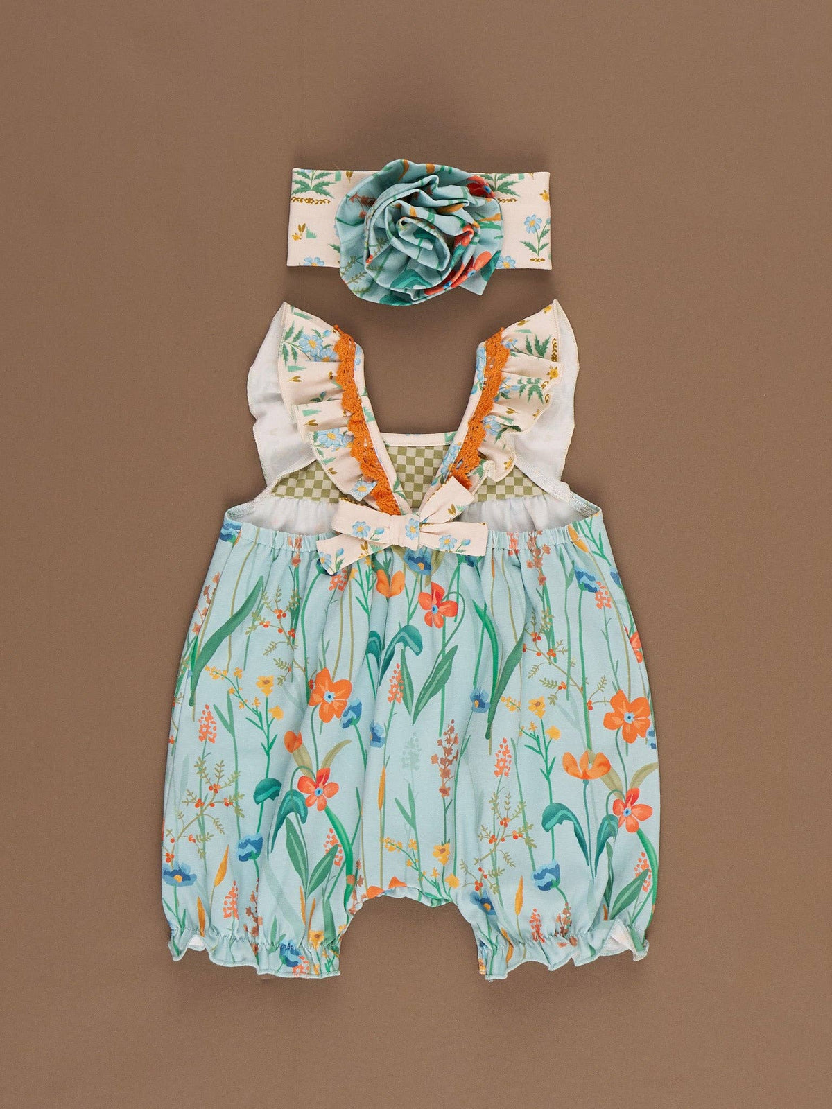 Into the Meadows Ruffle Romper & Headband Set