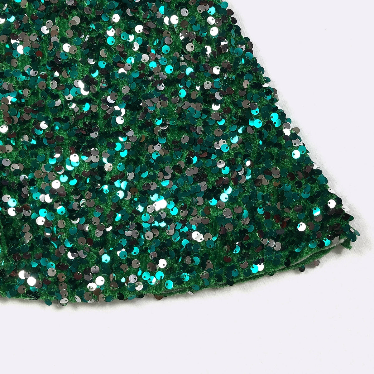 Green Sequin Flares