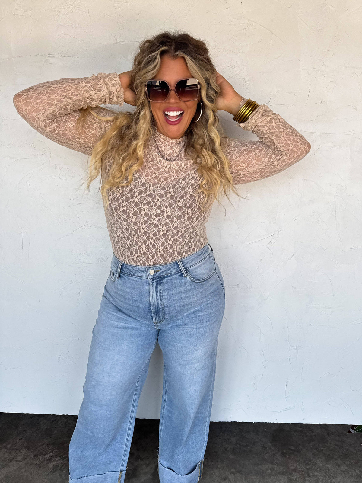 THE LENI WIDE CUFF JEAN