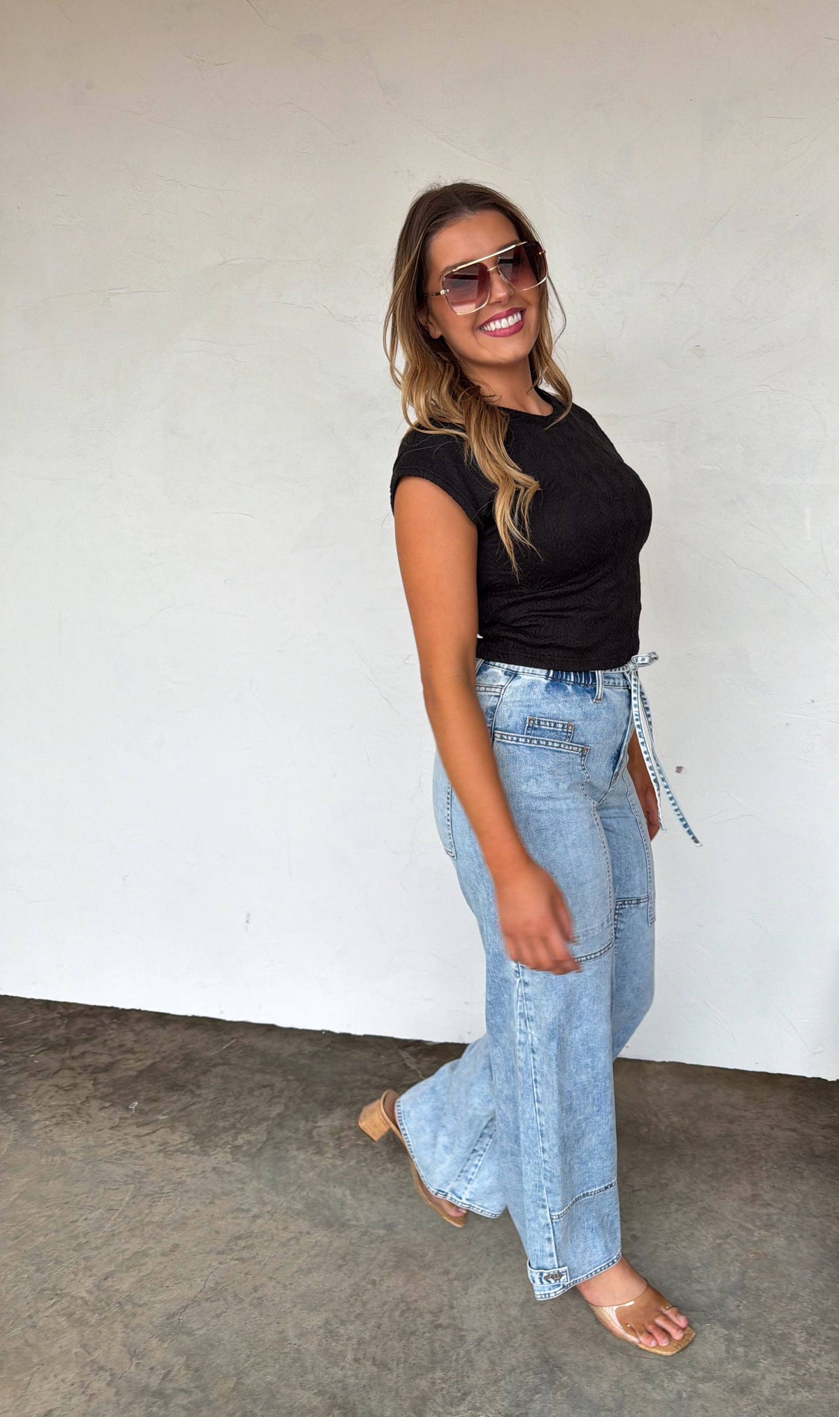 JOVIE TIE WAIST JEANS