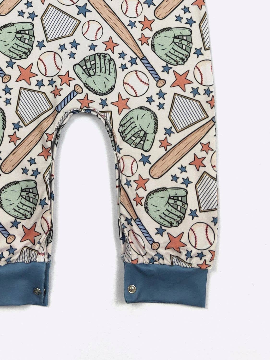 Baseball Collage Boy Romper