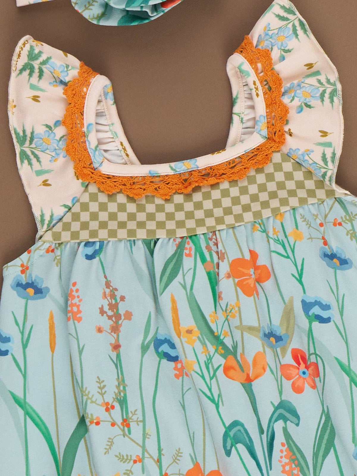 Into the Meadows Ruffle Romper & Headband Set