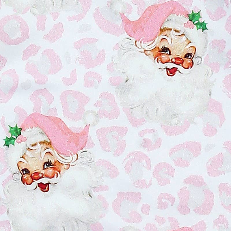 Pink Christmas Leo Baby Gown