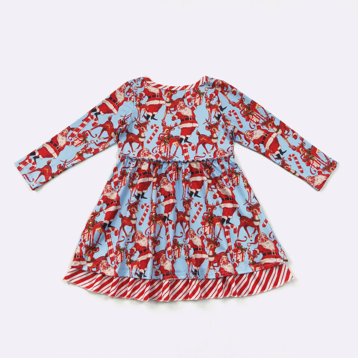 Santa Blues Girls Dress