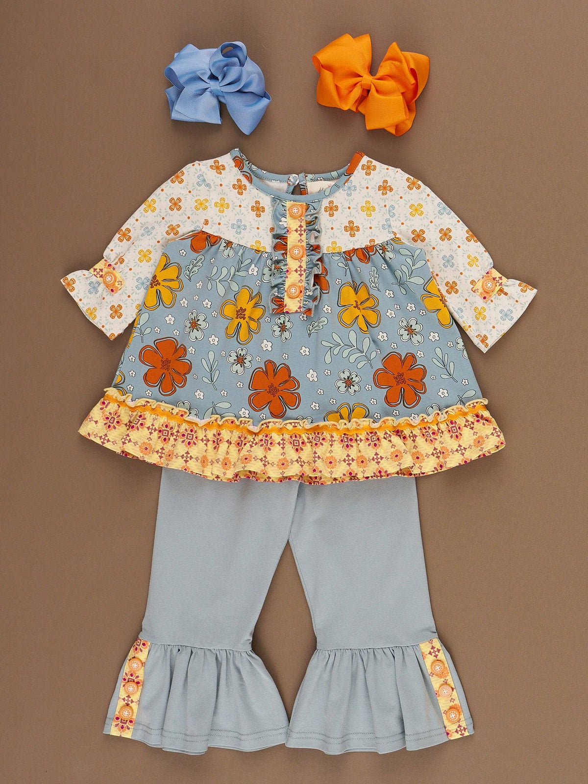 Golden Hour Cloud Ruffle Outfit