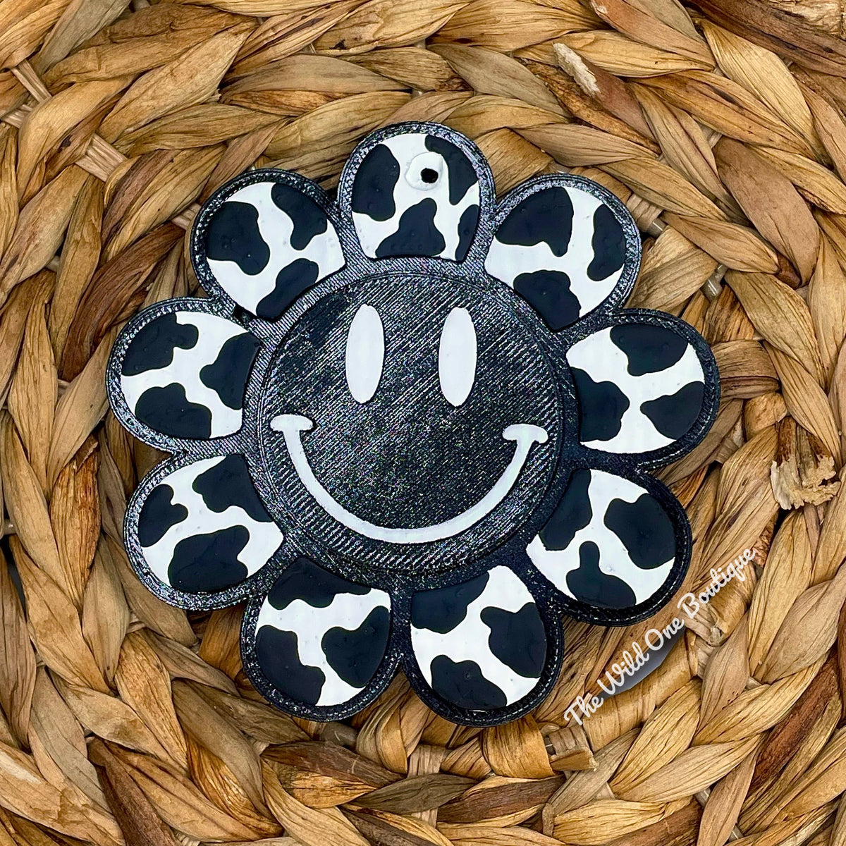 Cow Print Flower Car Freshie