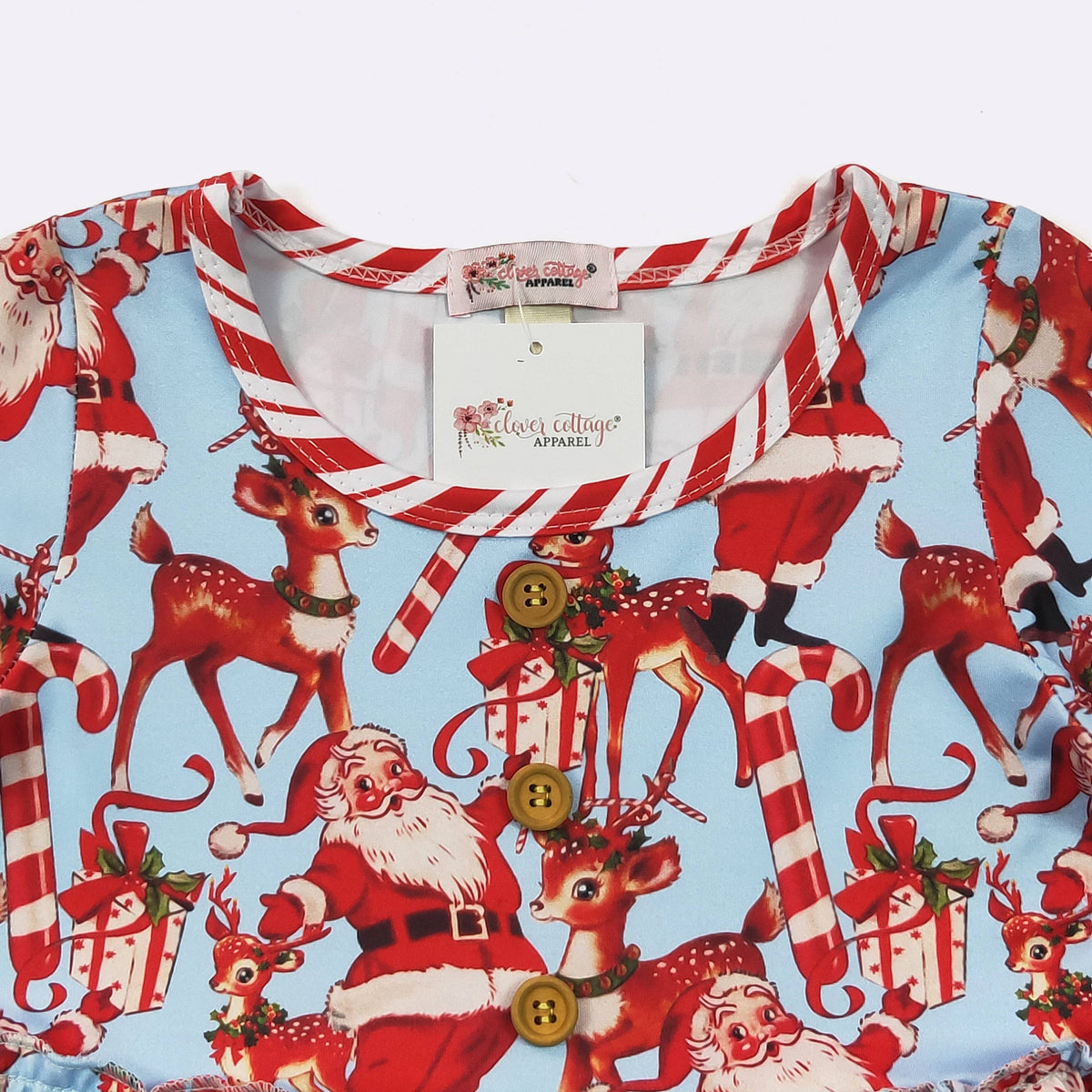Santa Blues Girls Dress