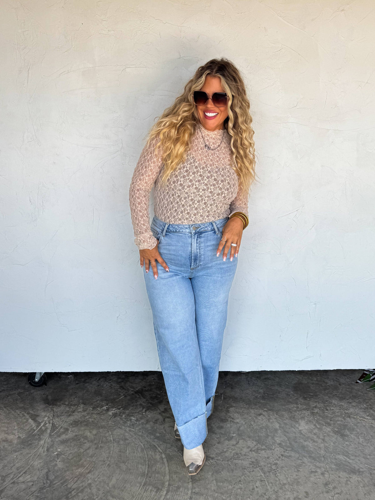 THE LENI WIDE CUFF JEAN