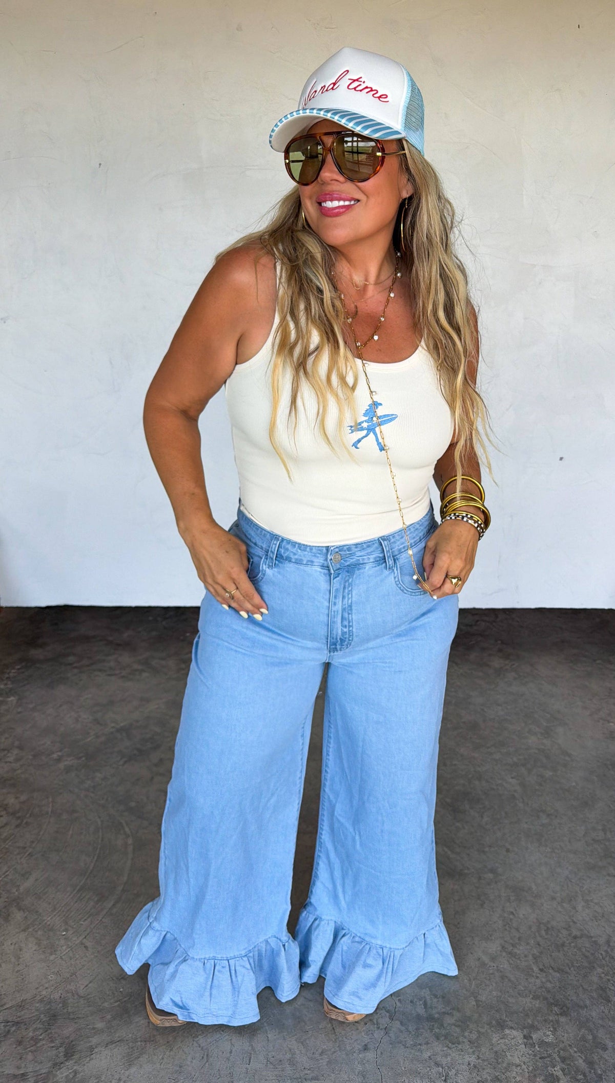 CALLIE RUFFLE JEANS