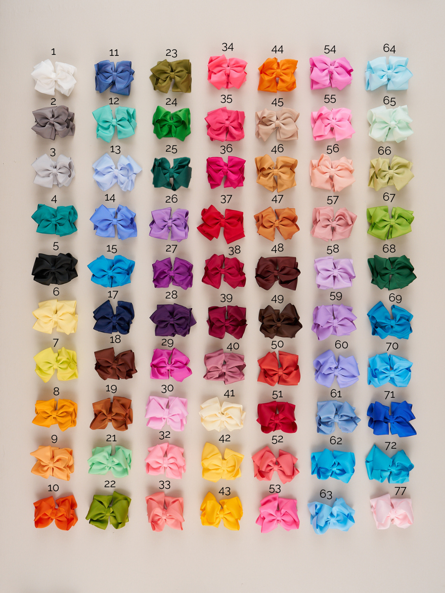 Double Layer Bow 5 Inch - 70 Colors Available