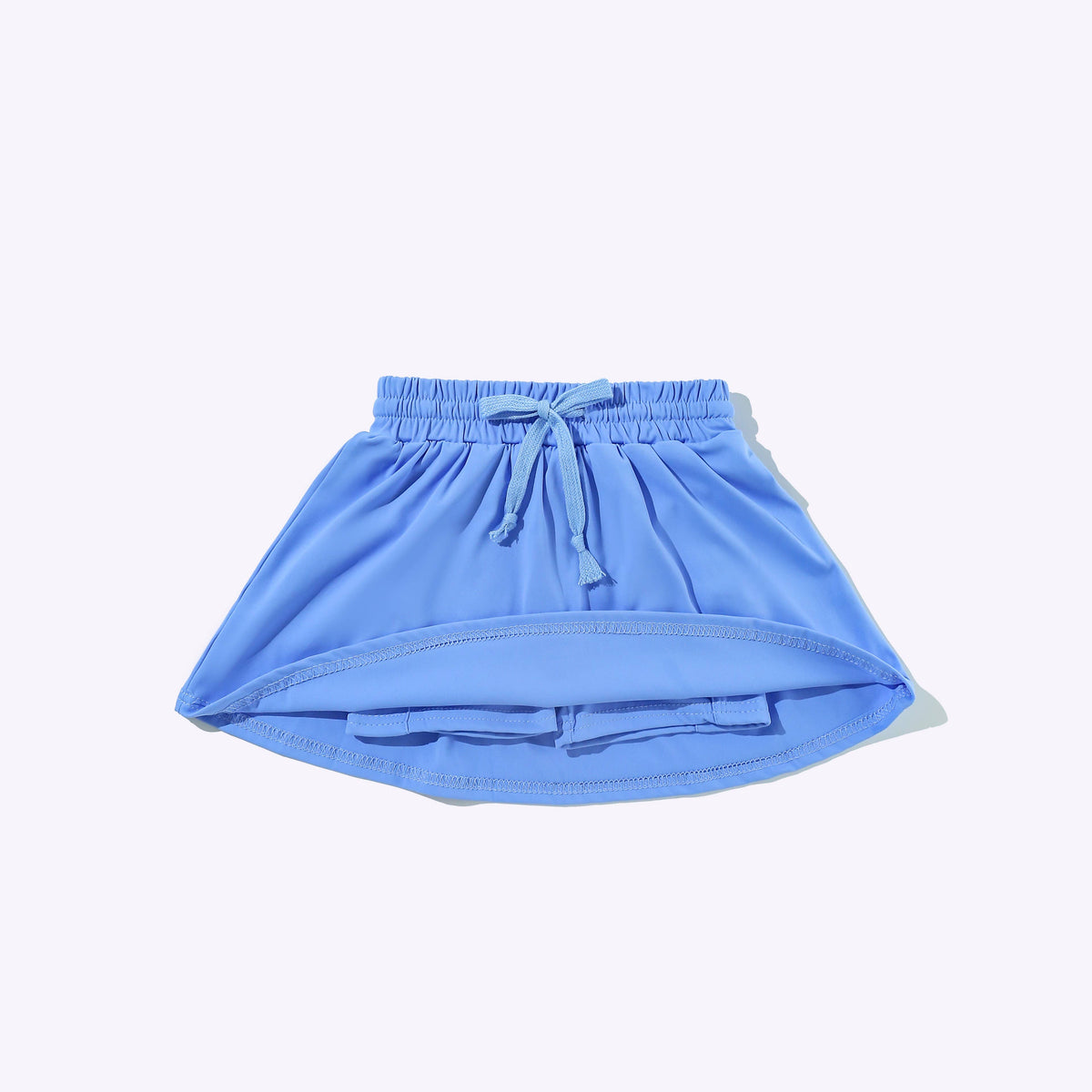 Blue Waverly Girls Quarter Zip Skort Set