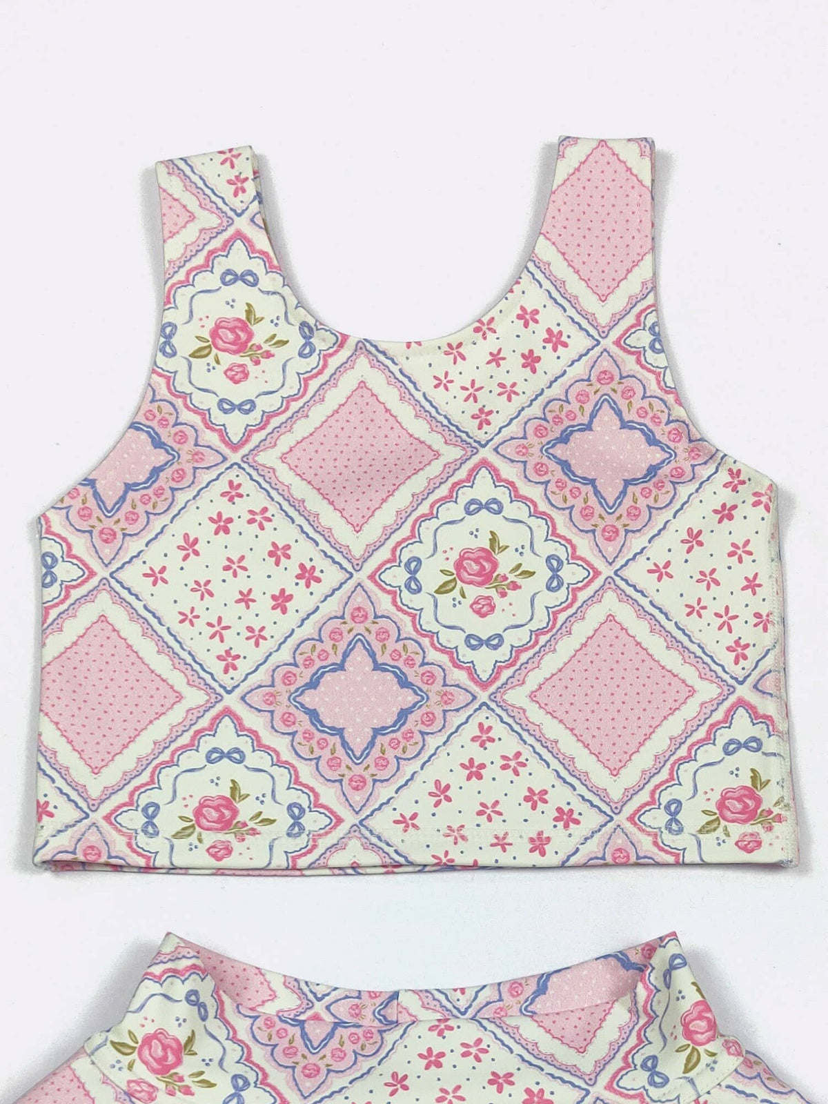 Quilted Rose Girls Skort Set