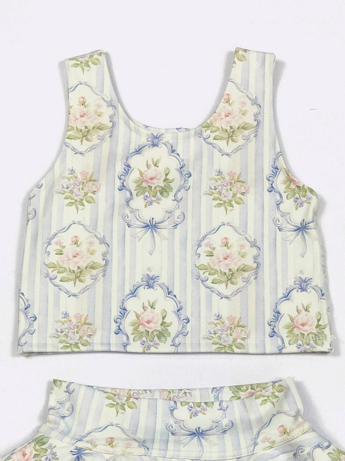 Parisian Blue Ruffles Girls Skort Set
