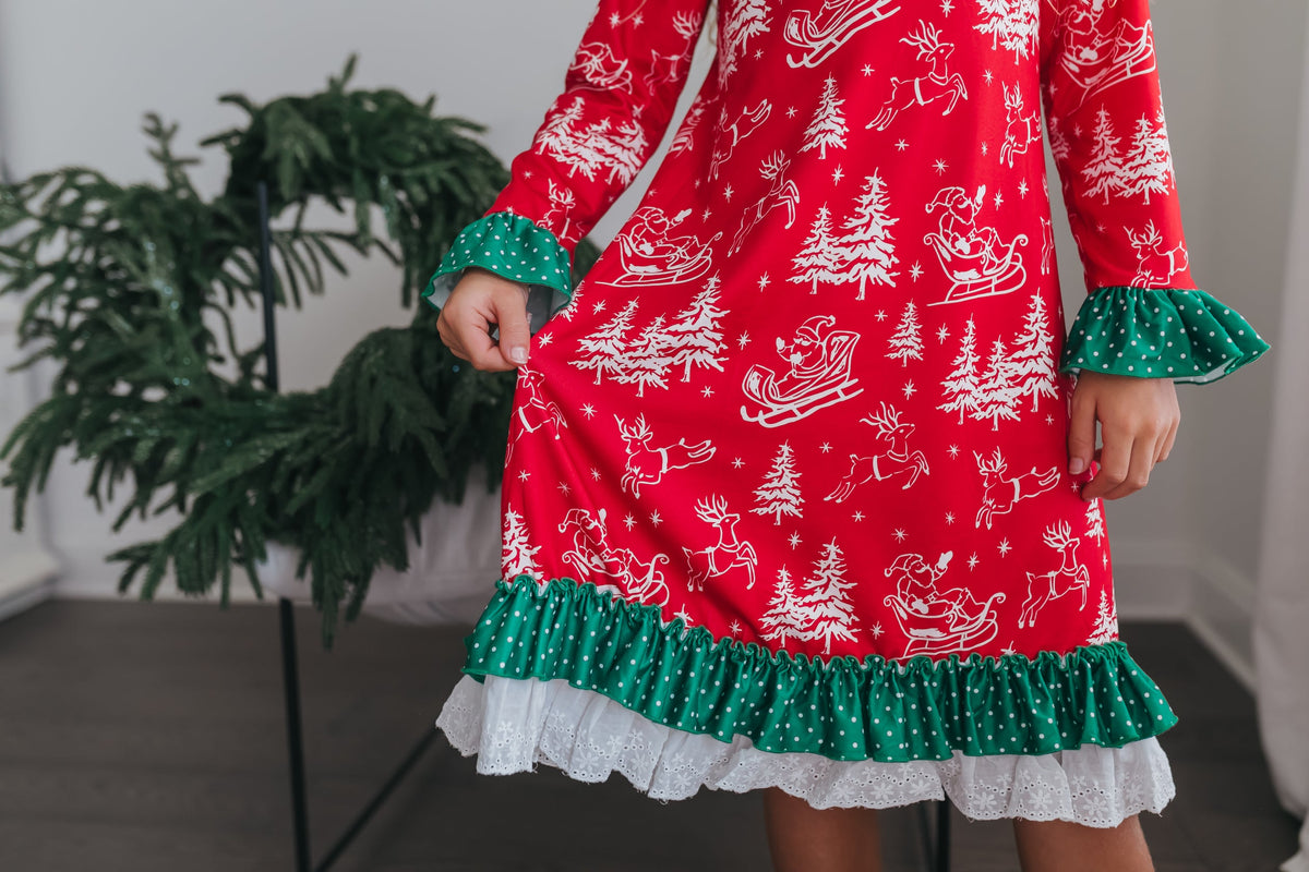 Santa Sled Lounge Gown