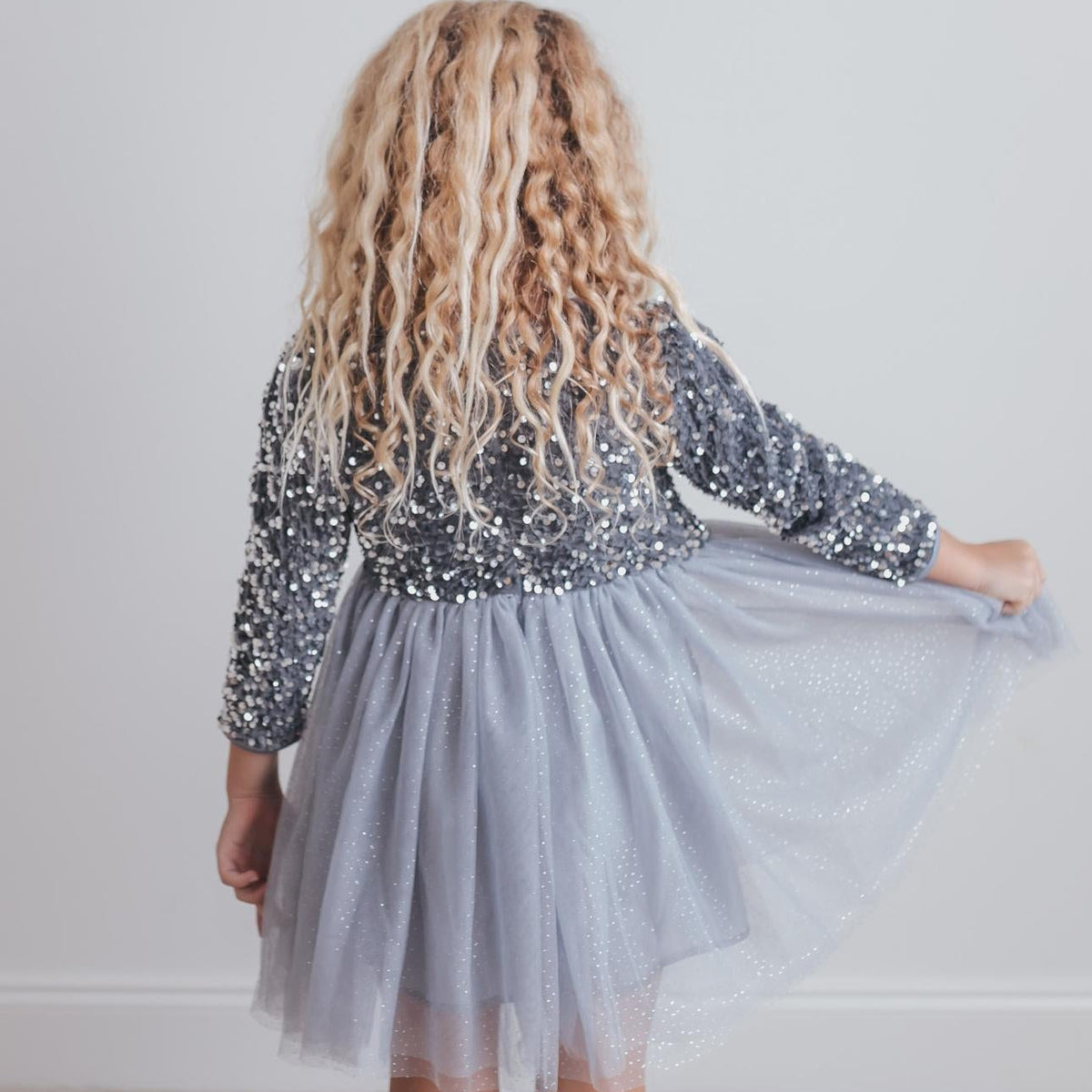 Sequin Silver Dress