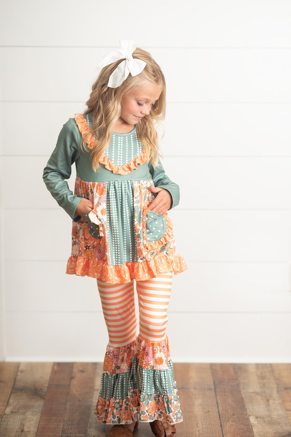 Sage Bell Bottom Set