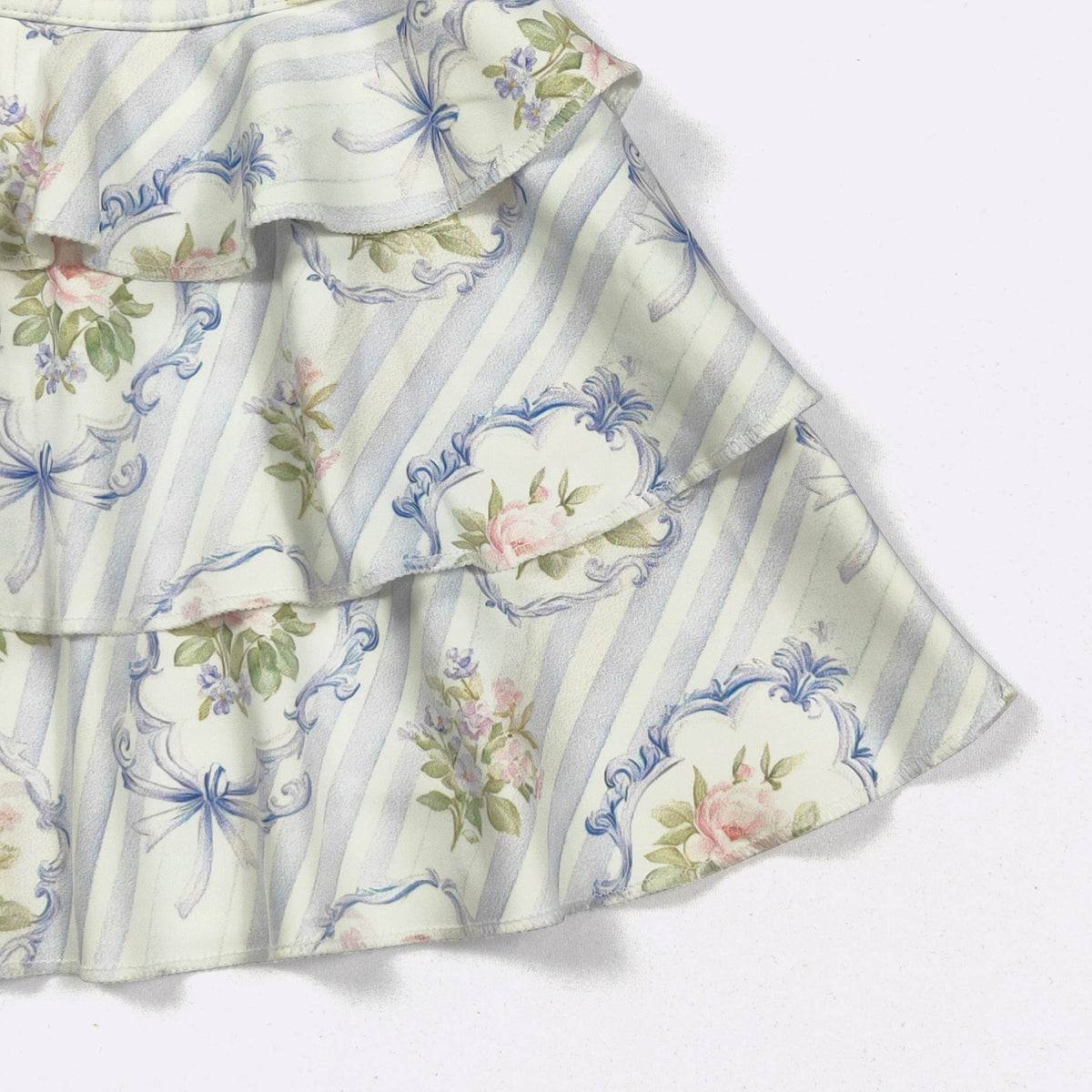 Parisian Blue Ruffles Girls Skort Set