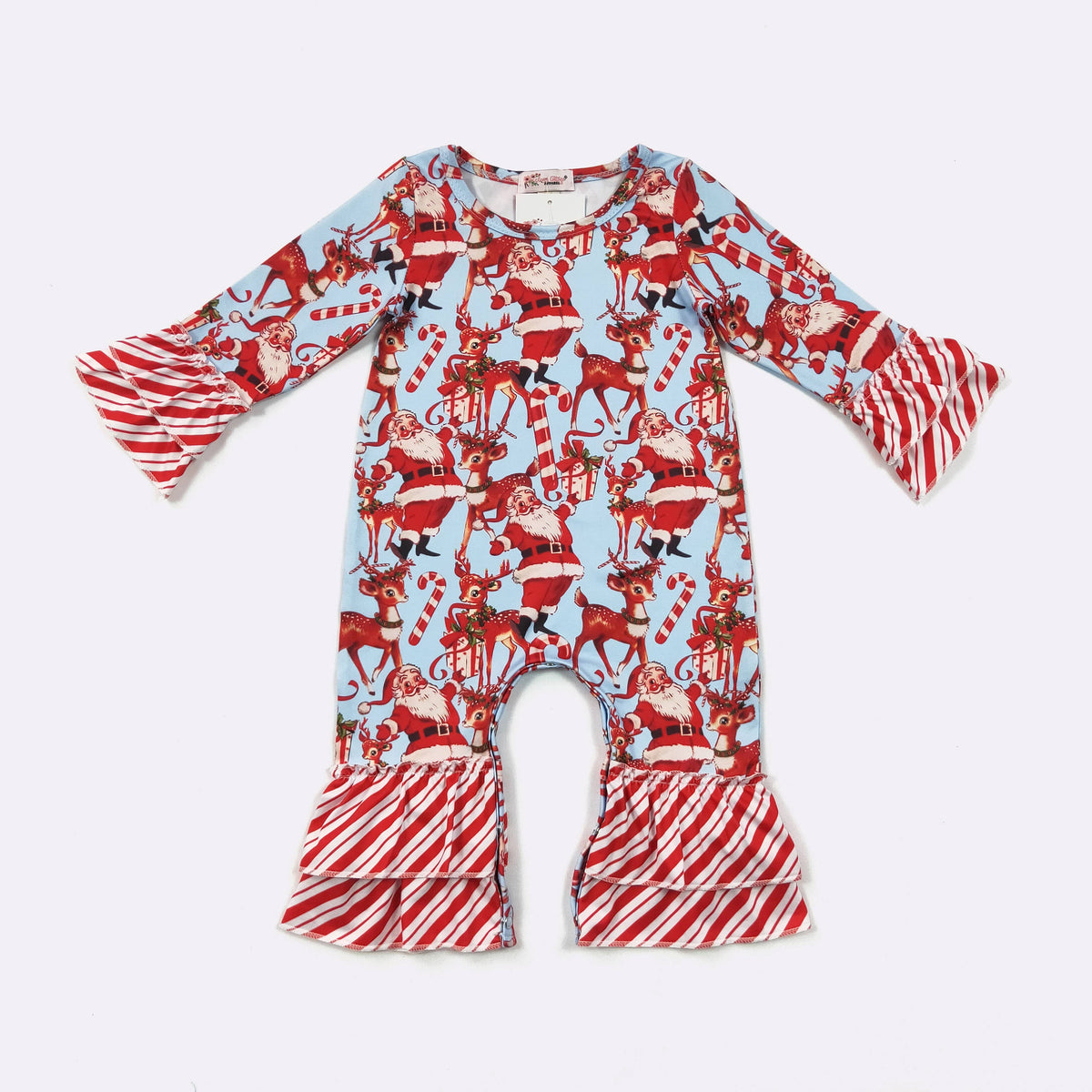 Santa Blues Baby Romper