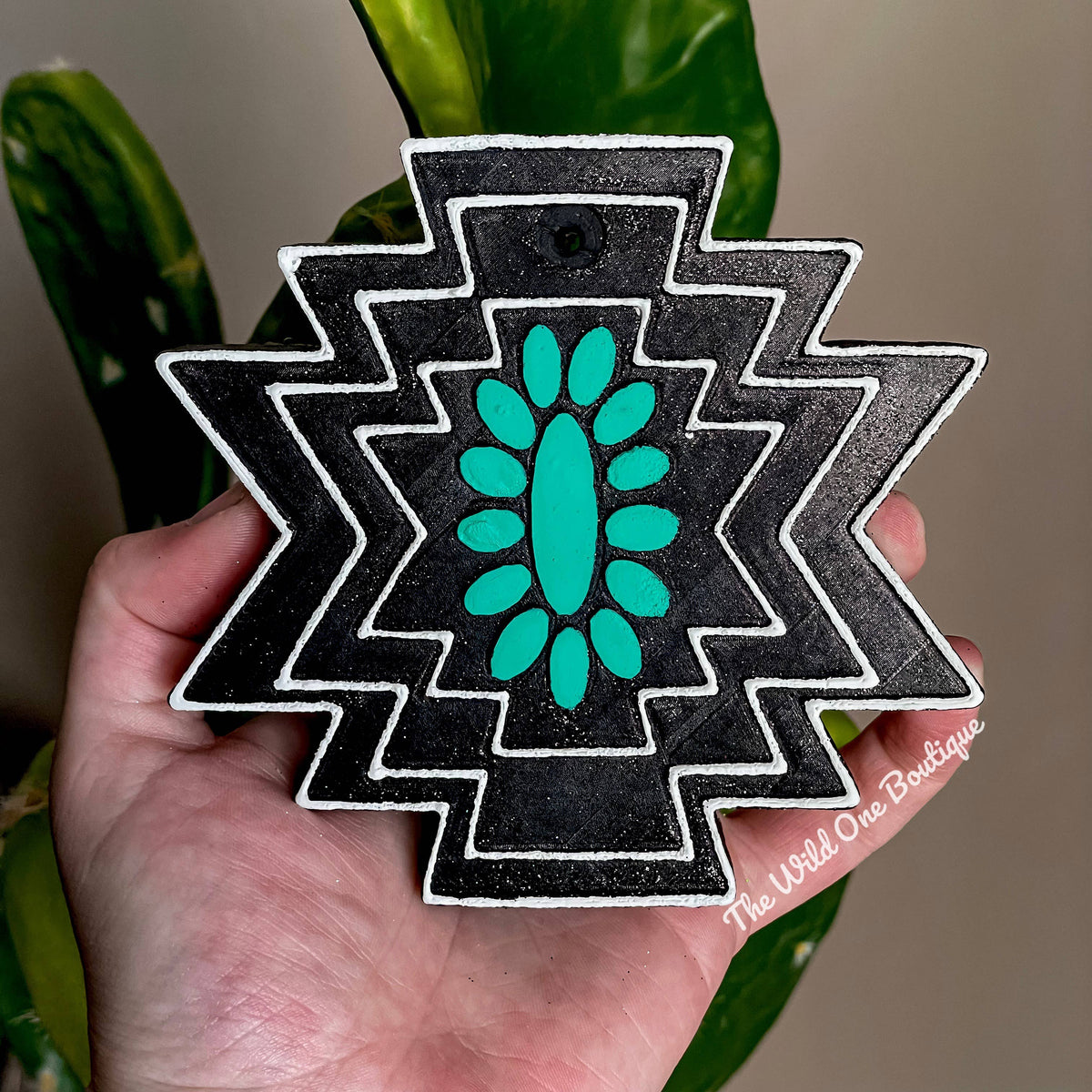 Turquoise Aztec Squash Car Freshie