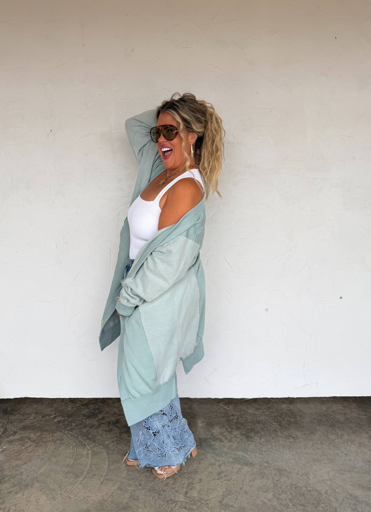 SPRING DESI SWEATSHIRT CARDIGAN