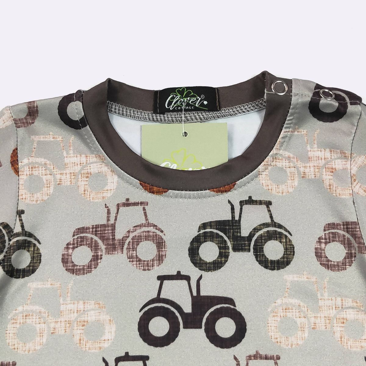 Distressed Tractor Boy Romper
