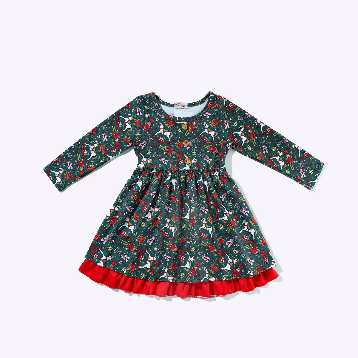 Emerald Christmas Ballet Girls Dress
