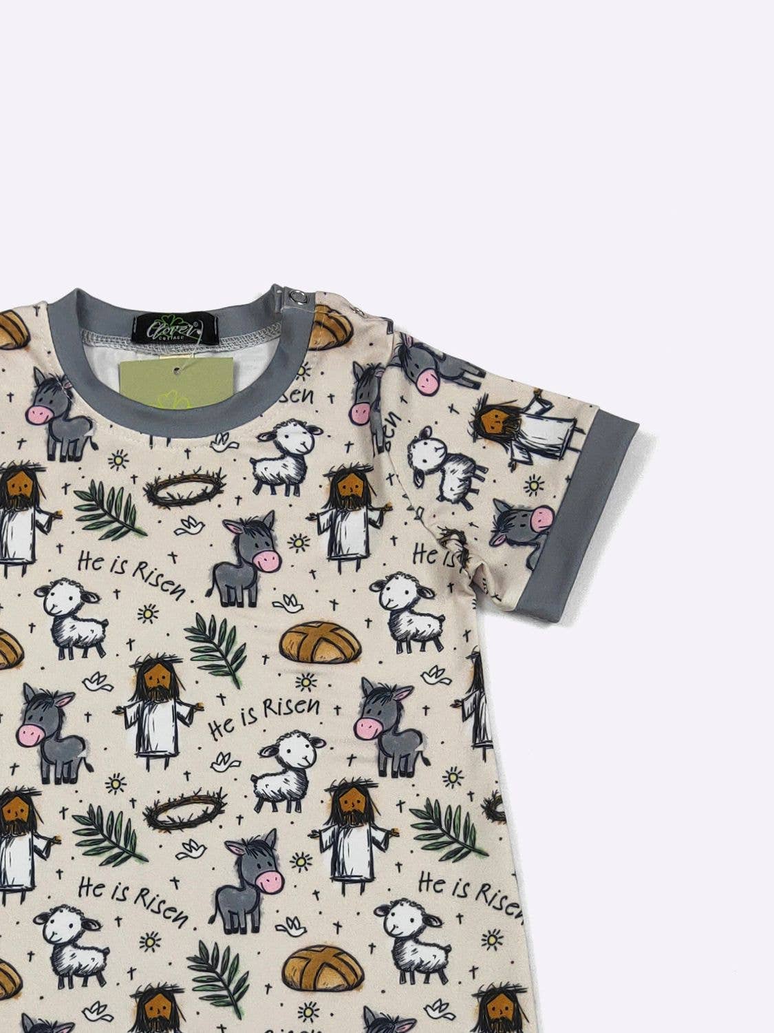He is Risen Boy Romper