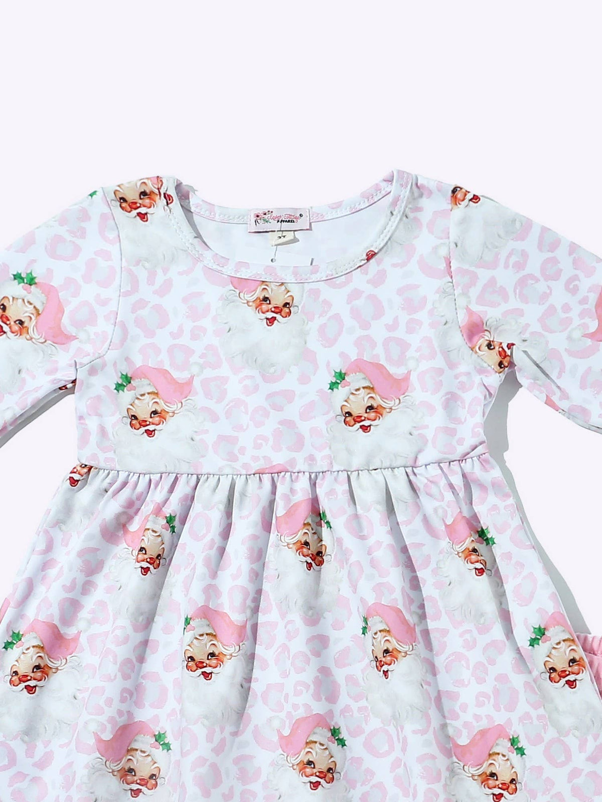 Pink Christmas Leo Girls Set