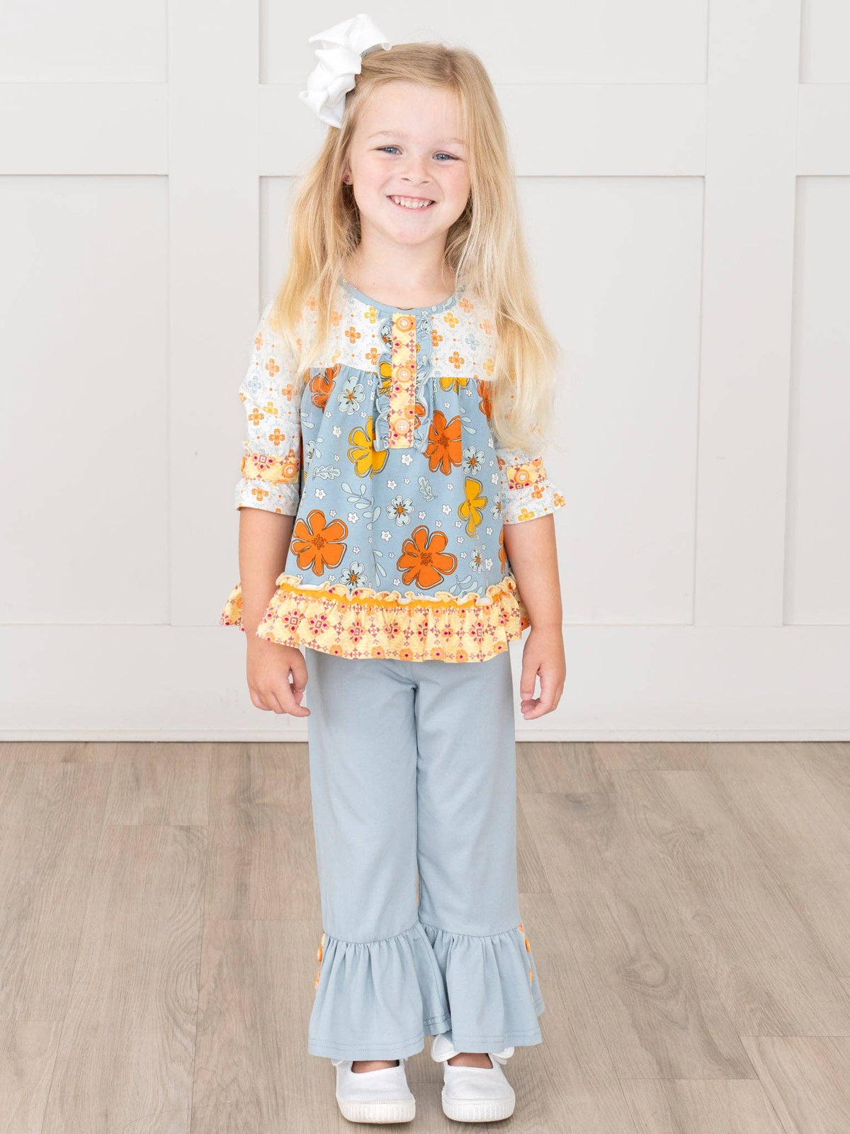 Golden Hour Cloud Ruffle Outfit