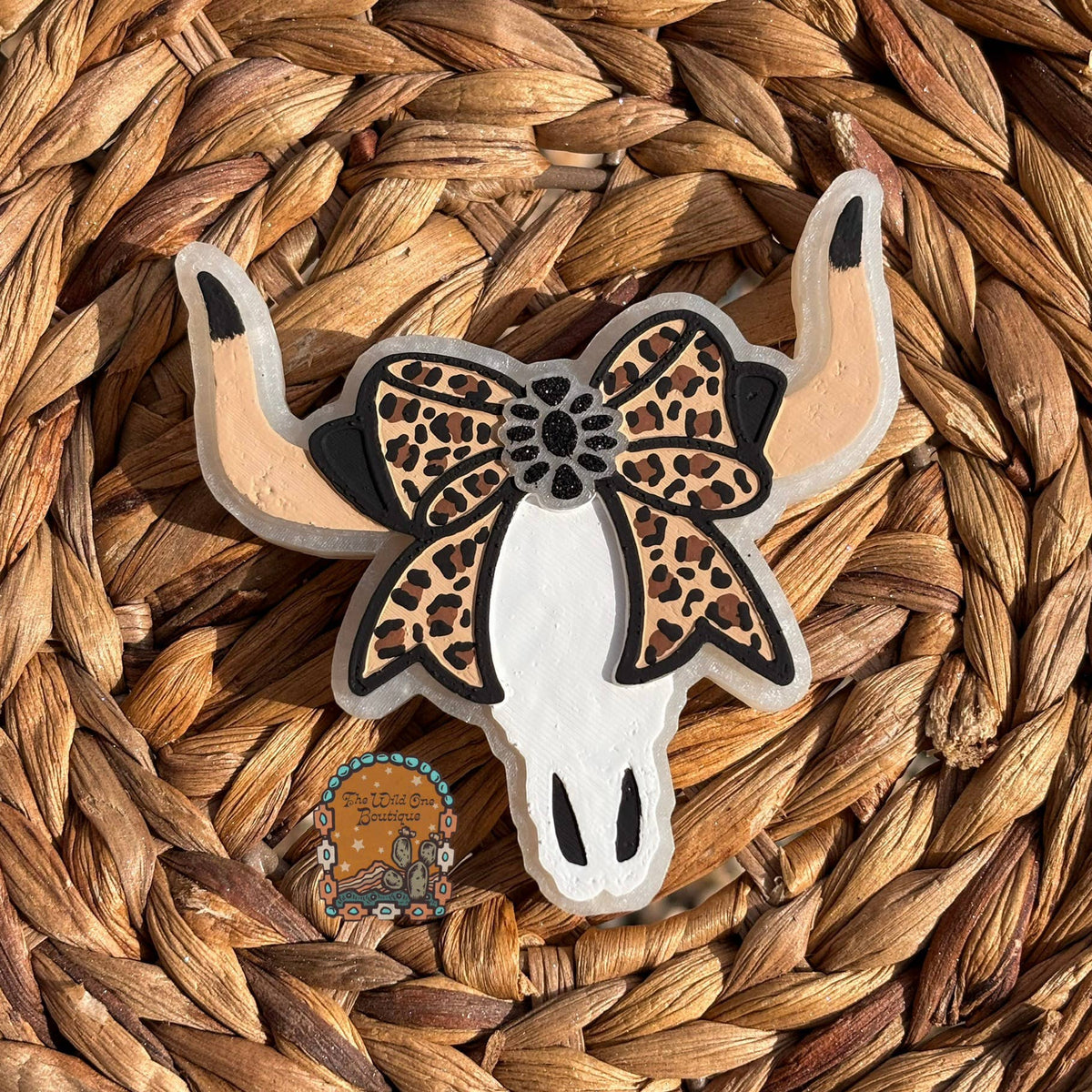 Cheetah Bow Bull Car Freshie