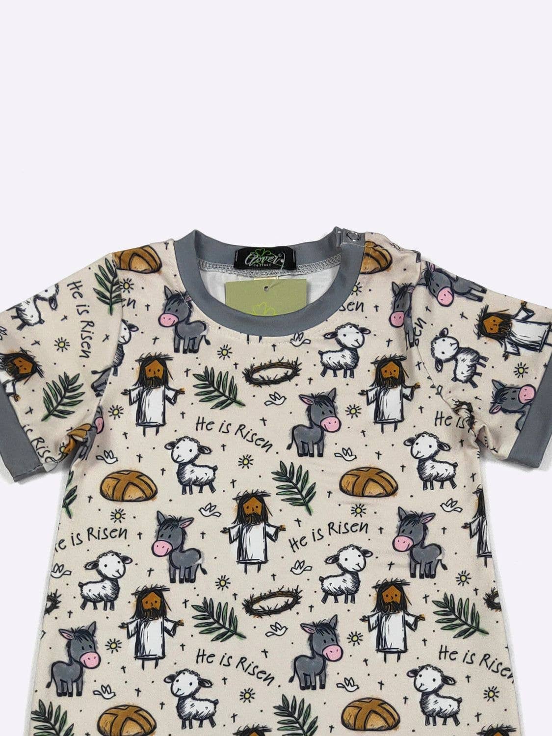 He is Risen Boy Romper