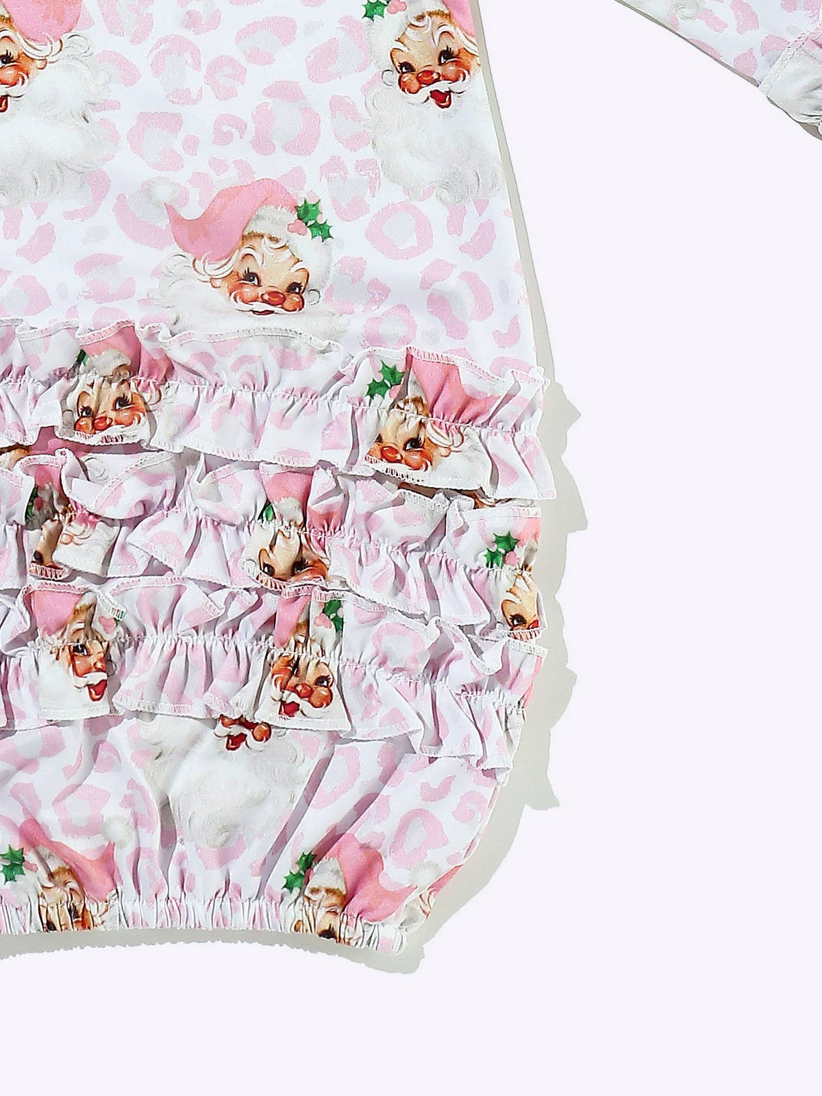 Pink Christmas Leo Baby Gown