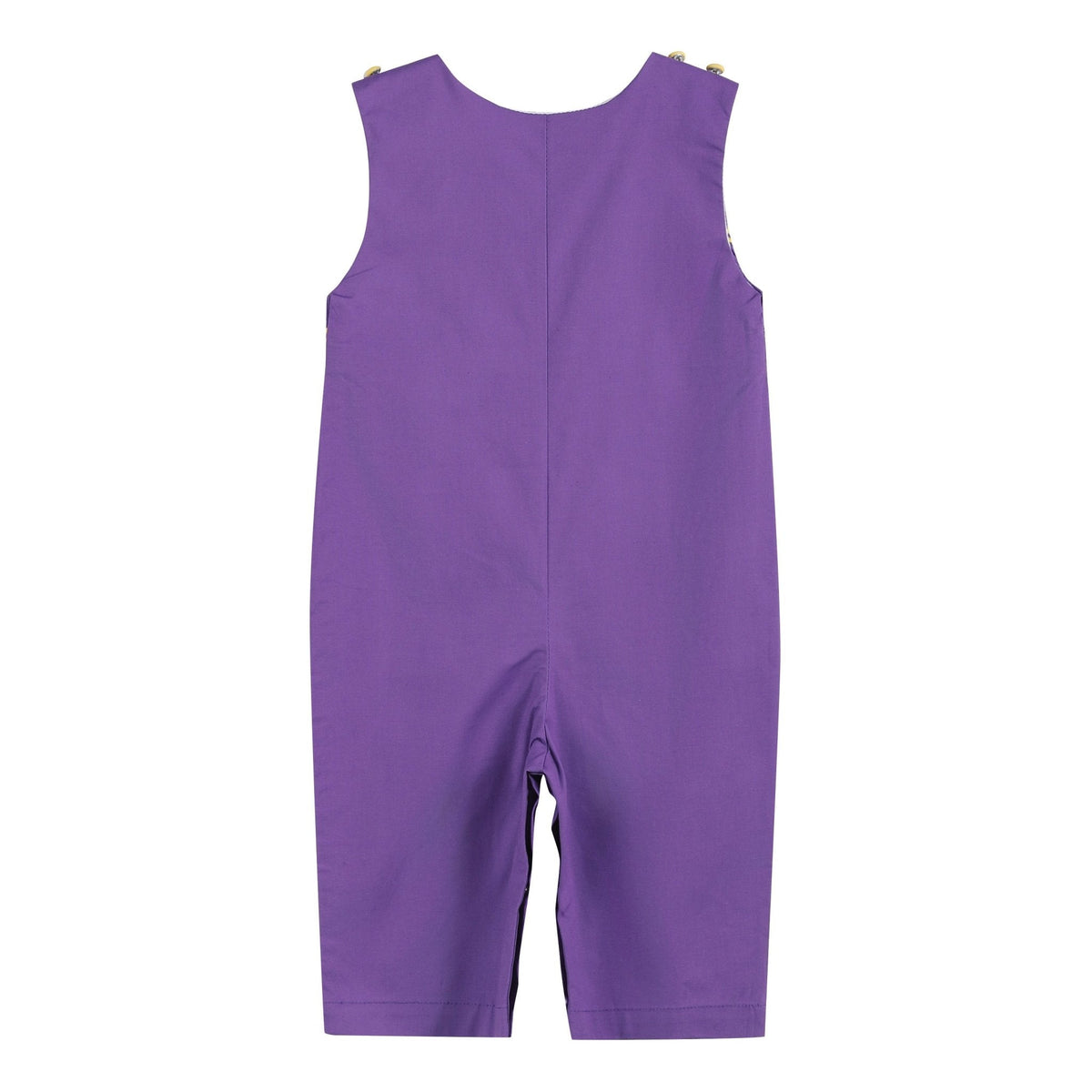 Purple and Gold Football Smocked Longalls